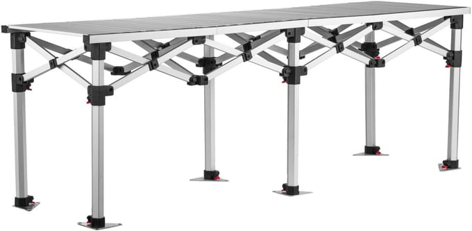 Easy Up Tafel 190 cm aluminium Grizzly Outdoor