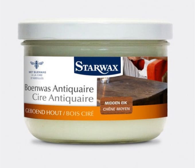 Boenwas Vast 375gr Midden Eik Starwax 40009