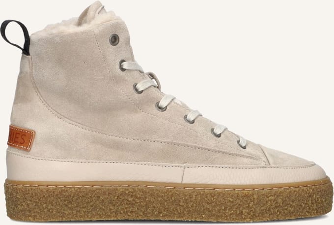 Shabbies Amsterdam - CHEWY LILY Ankle Boot Suede Light Grey - Maat 41