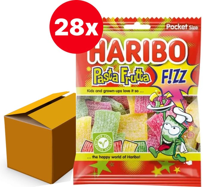 Haribo Pasta Frutta Zuur - 28 x 70gr