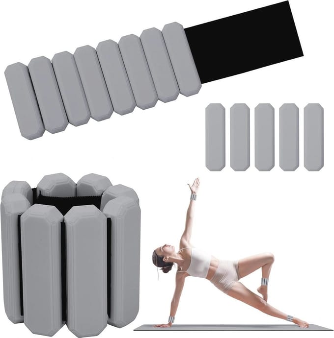 Verstelbare Pols- en Enkelgewichten - 2 Stuks (0,45 kg per stuk) voor Effectieve Training