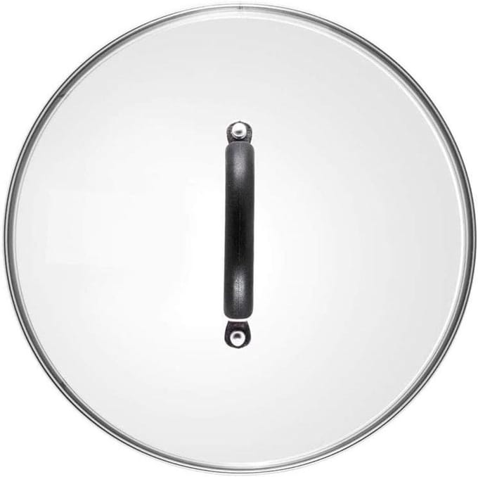 Vervangend Deksel - Glazen Pan Deksel - Koken en Bakken - Met Stoomopening - 26 cm - Wit