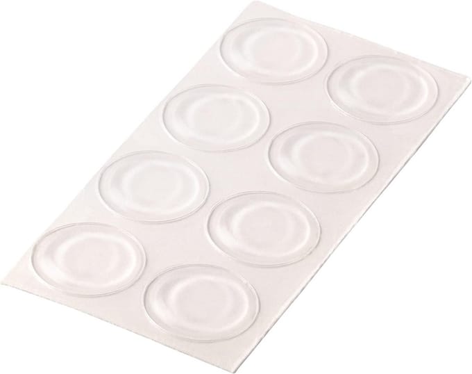 Zelfklevende Rubberen Stootdoppen Transparant Ronde Beschermstrips 8 stuks