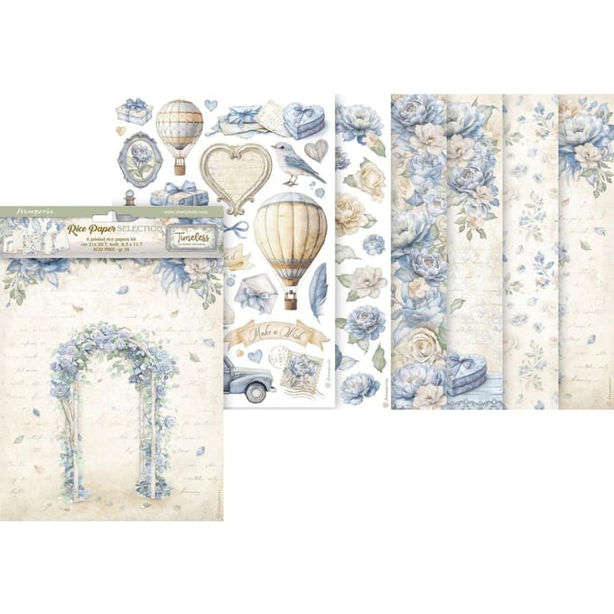 Stamperia - Timeless A4 Rice Paper Selection (6pcs) (DFSA4XWE)