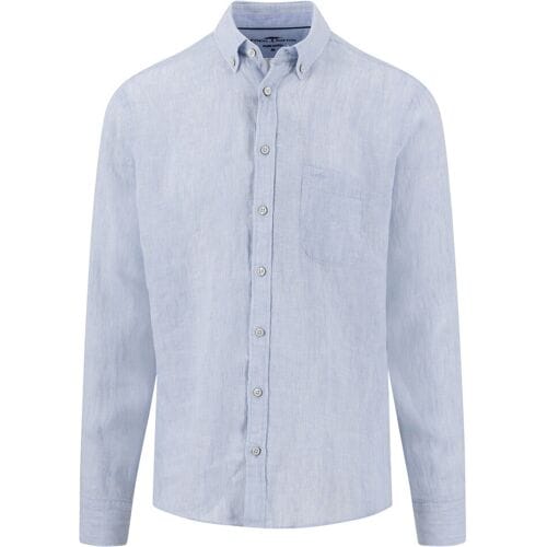 Fynch-Hatton Overhemd Linnen Fine Striped Button-Down New Breeze / male