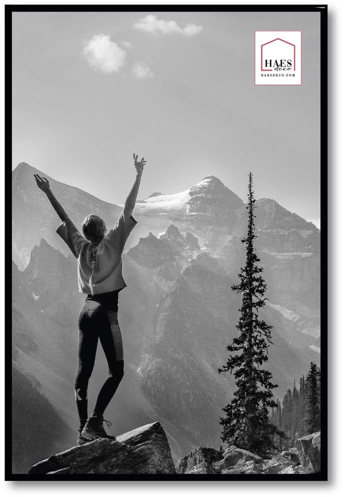 HAES deco - Kunststof fotolijst 40x60 zwart Easy Frame - EF9B