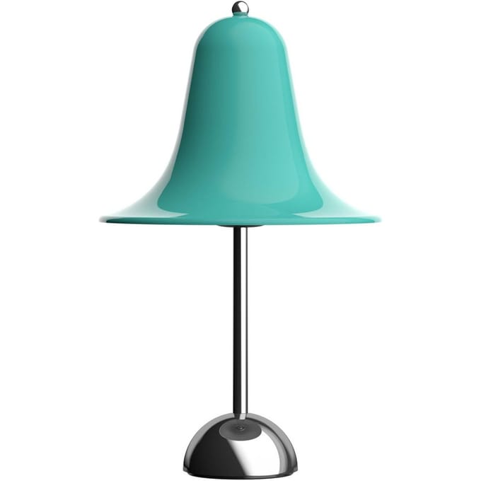 Verpan tafellamp Pantop, licht blauwgroen, hoogte 23 cm, E14