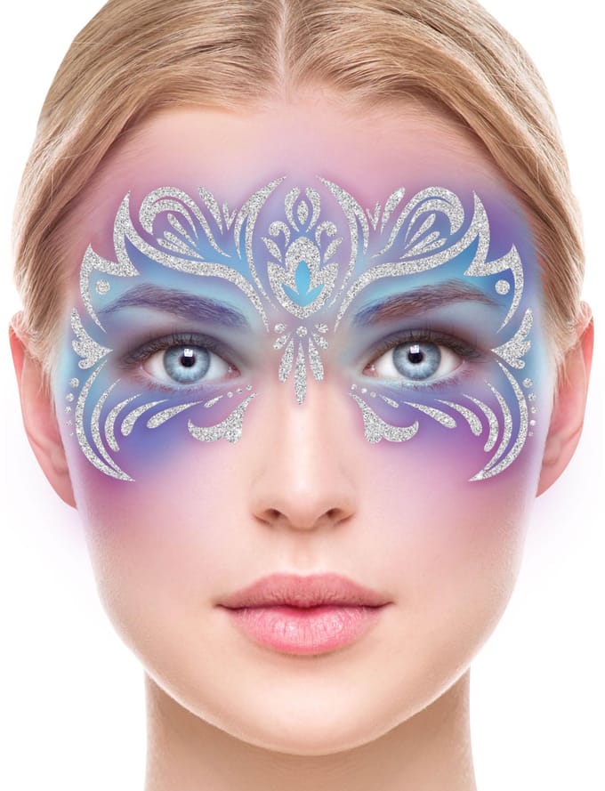 Autocollants Pailletés Décoration Pour Le Visage Fantaisie