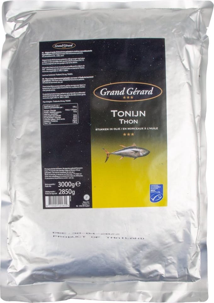 Grand Gérard Tonijn in olie, MSC - Zak 3 kilo