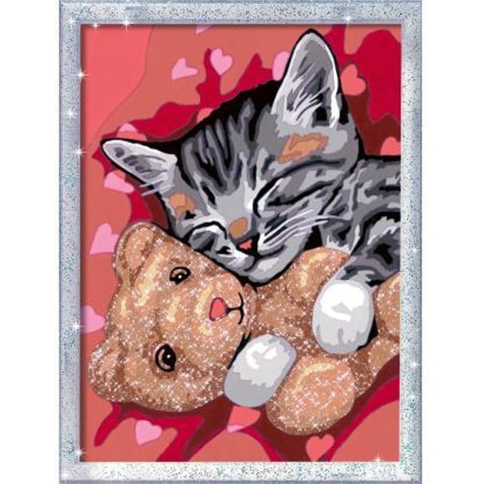 Ravensburger CreArt Peaceful Kitten - Schilderen op nummer voor kinderen