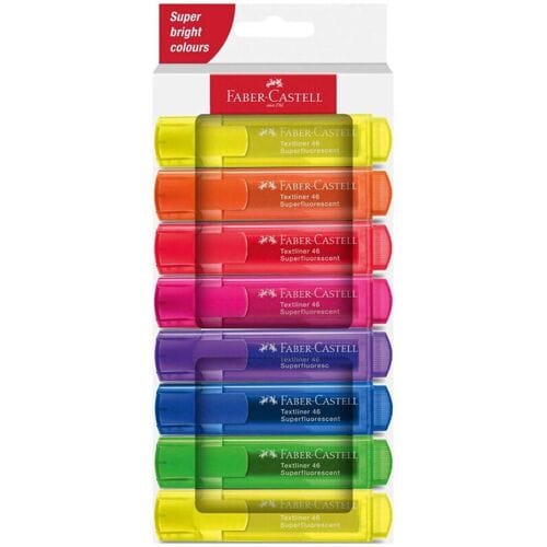 Faber-Castell tekstmarker - 8 stuks in karton etui - FC-254648