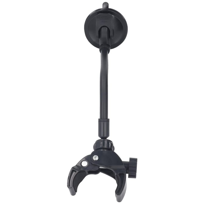 Support Sèche-Cheveux Porte-Sèche-Cheveux Antidérapant Mural Réglable avec Ventouse pour gray