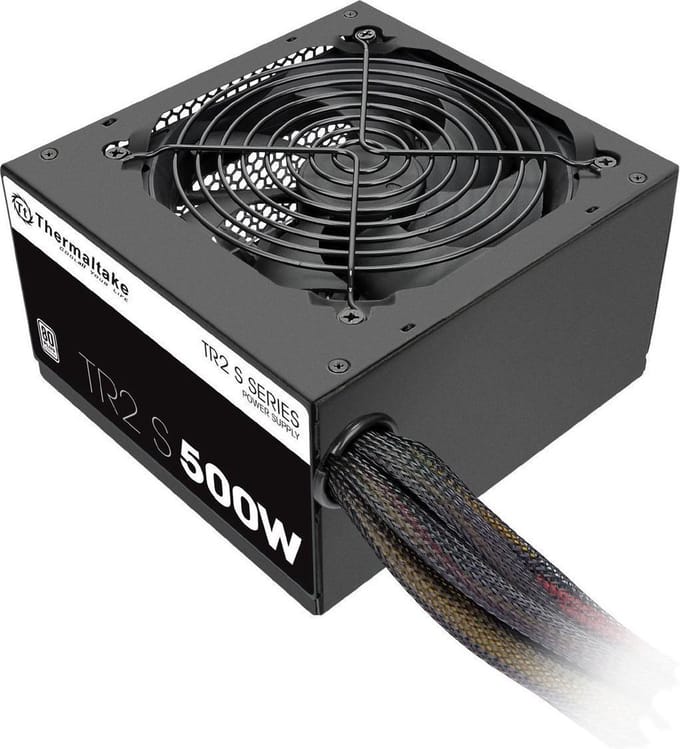 Thermaltake TR2 S 500W Voeding - 500 Watt - 120 mm - ATX - 80 Plus 80 PLUS