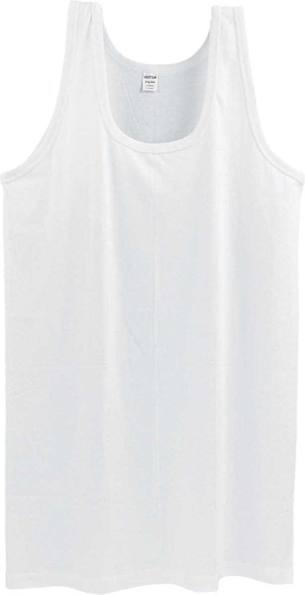 Onderhemd - SQOTTON® - King size - Wit - 4XL/5XL