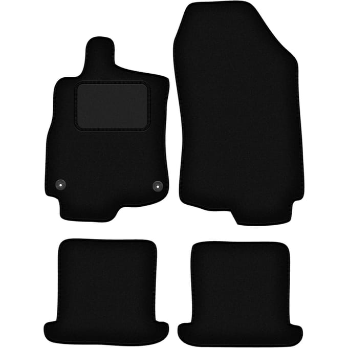 Zwarte veloursmatten voor: Renault Megane III cabrio (2008-2015)