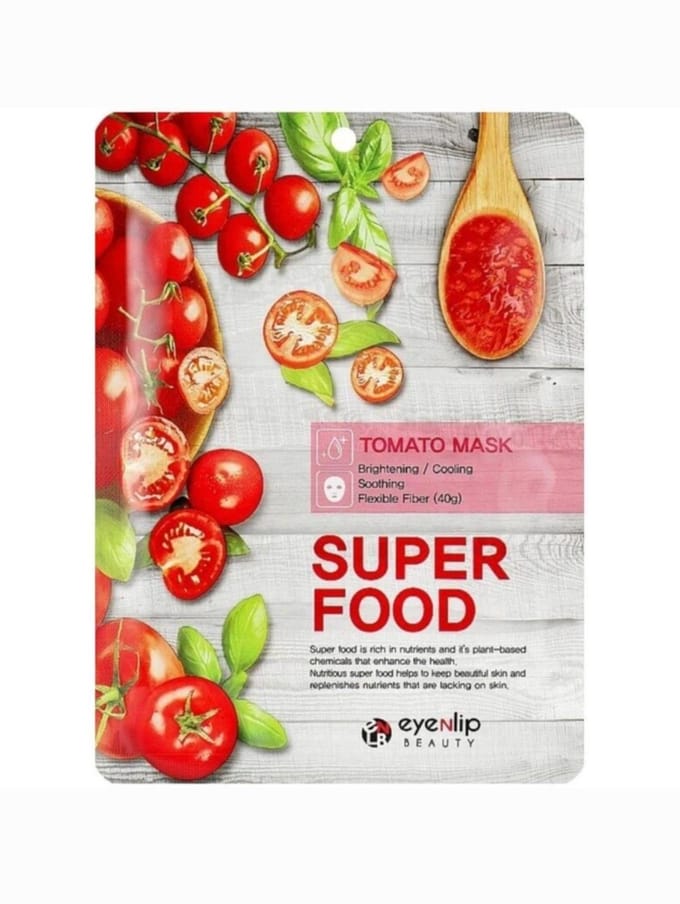 1 + 1 - GRATIS - Eyenlip Super Food Tomaat Masker, 23 ml