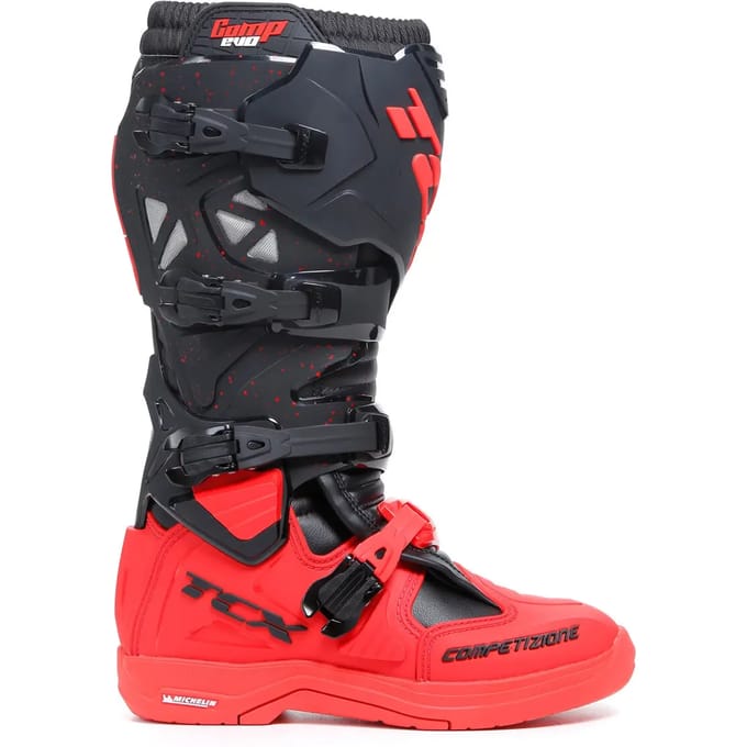 TCX Comp Evo 2 Michelin Zwart Rood - Maat 44 - Laars