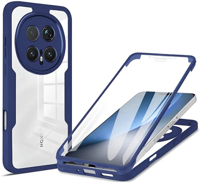 Hoesje geschikt voor HONOR Magic8 Pro - Techsuit ColorVerse 360 Case met Screenprotector - Blauw