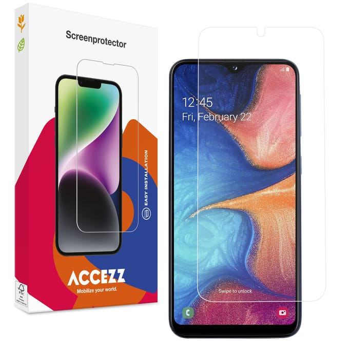 Accezz Screen Protector - Geschikt voor Samsung Galaxy A20e - Gehard Glas Screenprotector