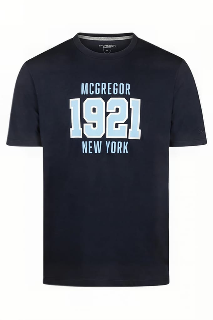 McGregor T-shirt Navy Größe: M | Bedruckte T-Shirts Outlet | Herren | Blau