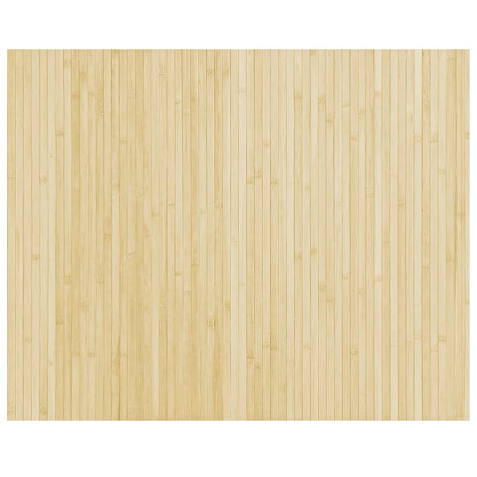 vidaXL - Vloerkleed - rechthoekig - 80x100 - cm - bamboe - lichtnaturel