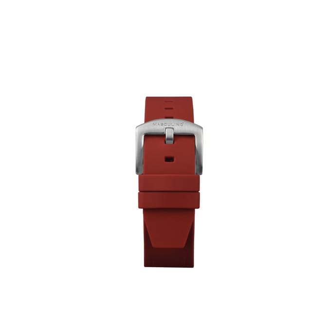 Masculino - Red strap steel