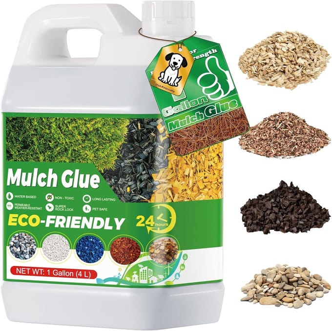 Grindbinders - Bindmiddel Mulch - Tuinpad Verlijmen - Duurzaam Resultaat - 1 Gallon