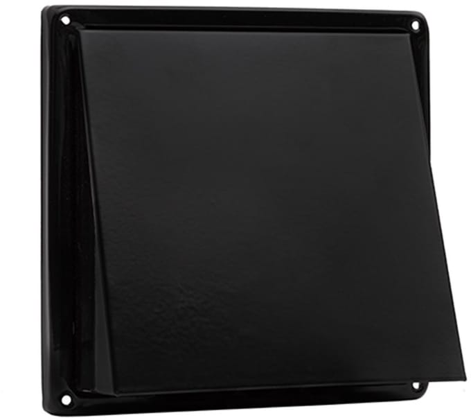 Nedco BV RVS buitenrooster schuine kap Ø150mm zwart