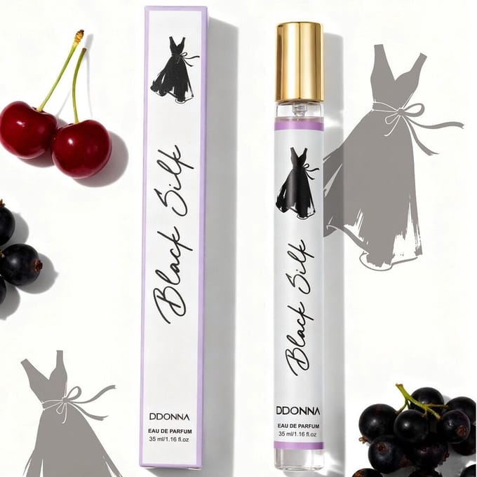 D'Donna - Eau de Parfum - Black Silk - 35 ml - In doosje verpakt