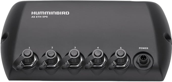 Humminbird AS ETH 5PXG 5-Poorts Ethernet Switch – Waterdichte Netwerk Aansluitbox