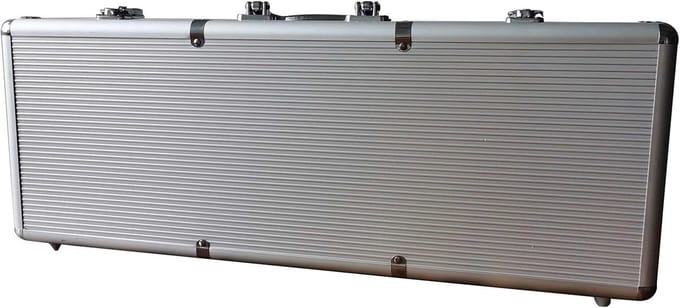Lege Chipkoffer - Aluminium Kist - Poker Spelen - Robuust Frame - Zilver