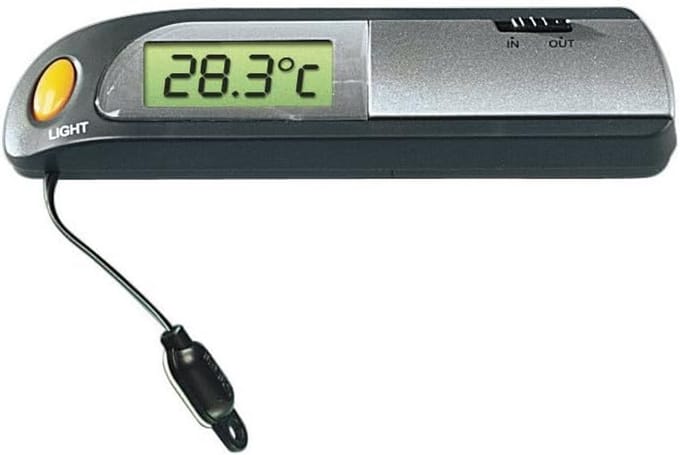 Digitale Thermometer - Binnen Buiten Meter - Temperatuur Meten - Digitaal Afleesbaar - Zwart