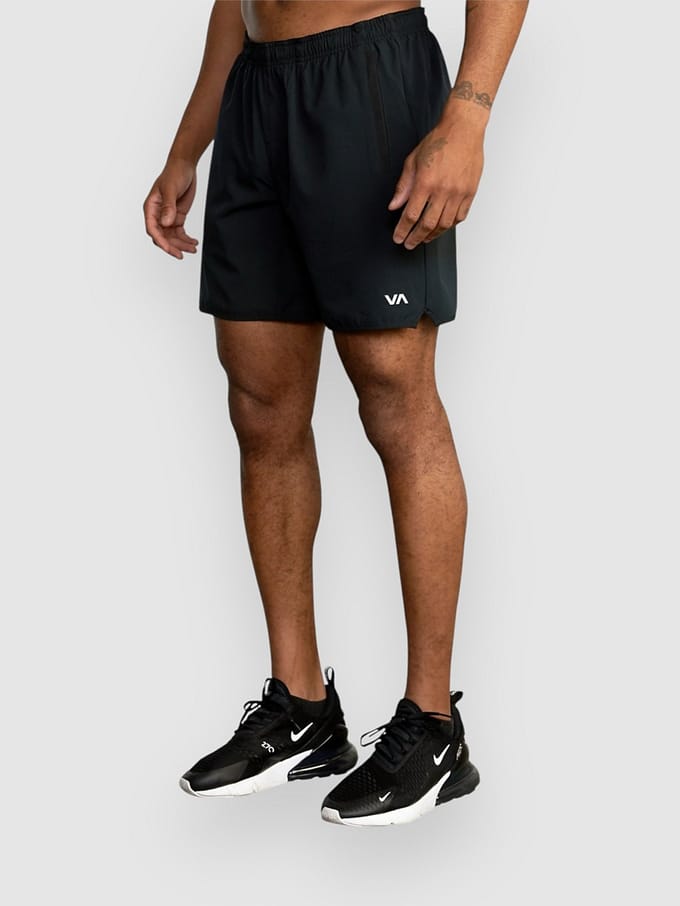 RVCA Yogger Stretch 17 Korte Broek zwart