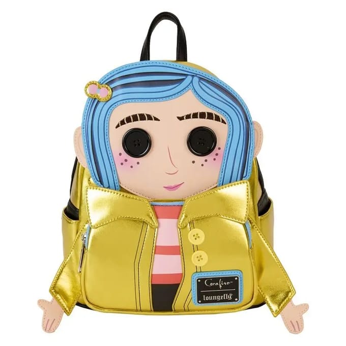 Loungefly Coraline Doll Backpack Rugzak Geel