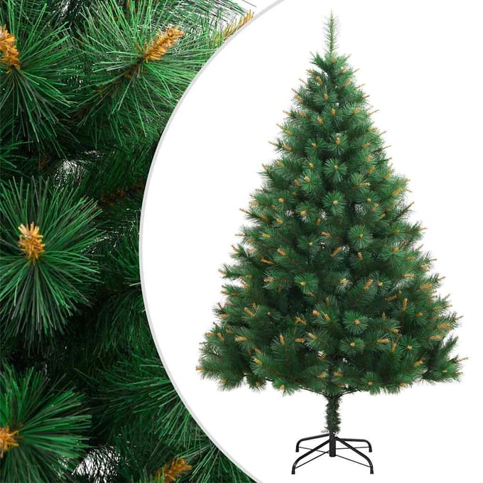 vidaXL - Kunstkerstboom - met - scharnieren - en - standaard - 180 - cm