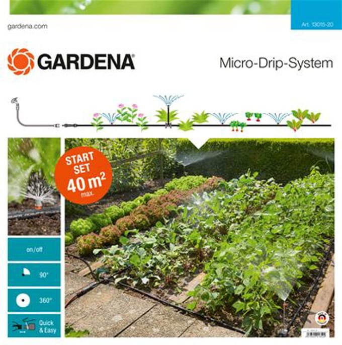 GARDENA Micro Drip System Bloembed En Moestuin Startset Druppelsysteem - 25 Meter