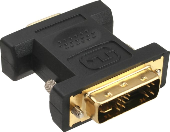 Premium DVI-A naar VGA adapter / zwart