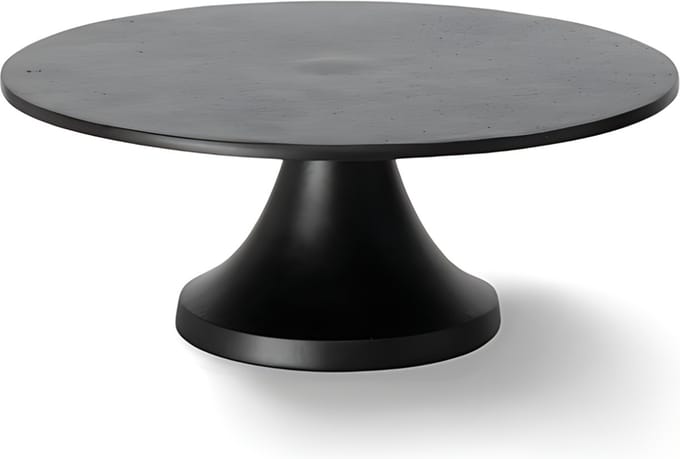 Taartplateau Mat Zwart Modern Ø 25 cm