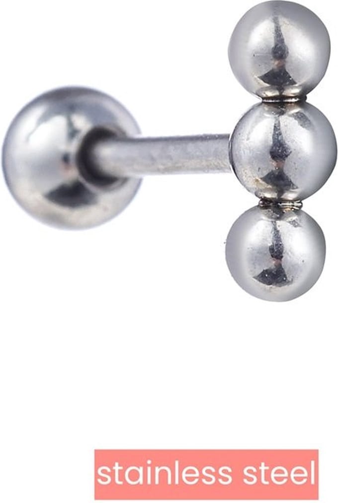 Go Dutch Label Oorknoppen 3 Balletjes Zilver