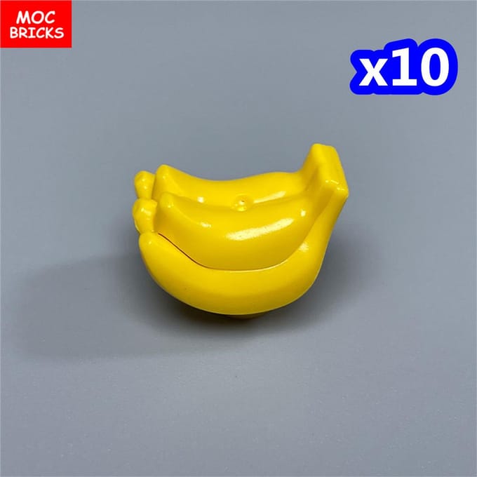 MOC Blokken Bananen Voedsel Fruit 89278 Educatief Gemonteerd Bouwblokken Accessoires Kinderen Stad Componenten yellow