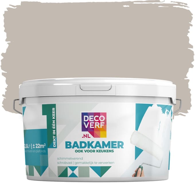 Decoverf badkamerverf 2.5L taupe