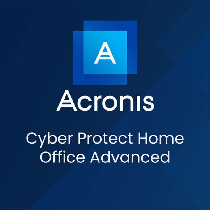 Acronis Cyber Protect Home Office Advanced, 250 GB Cloud Storage 1 Apparaat