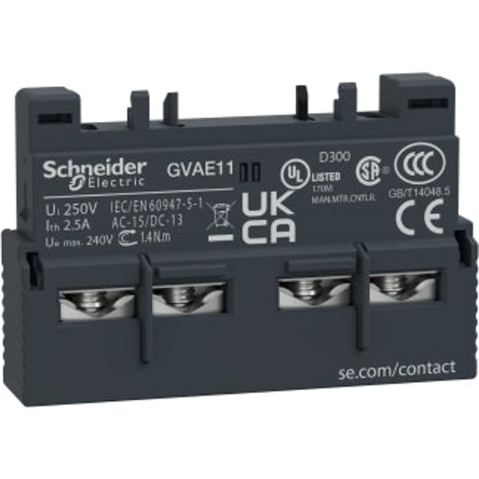 Schneider Electric GVAE11 GVAE11 Hulpschakelaar 1x NO, 1x NC 1 stuk(s) Box