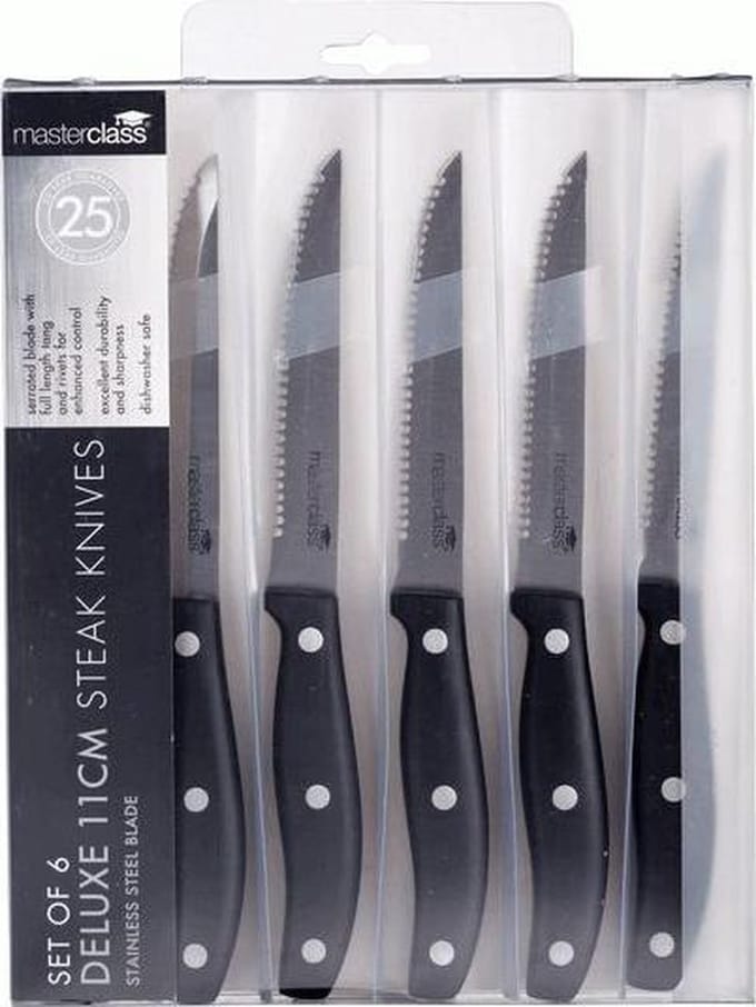 Set van 6 luxe steakmessen - Masterclass