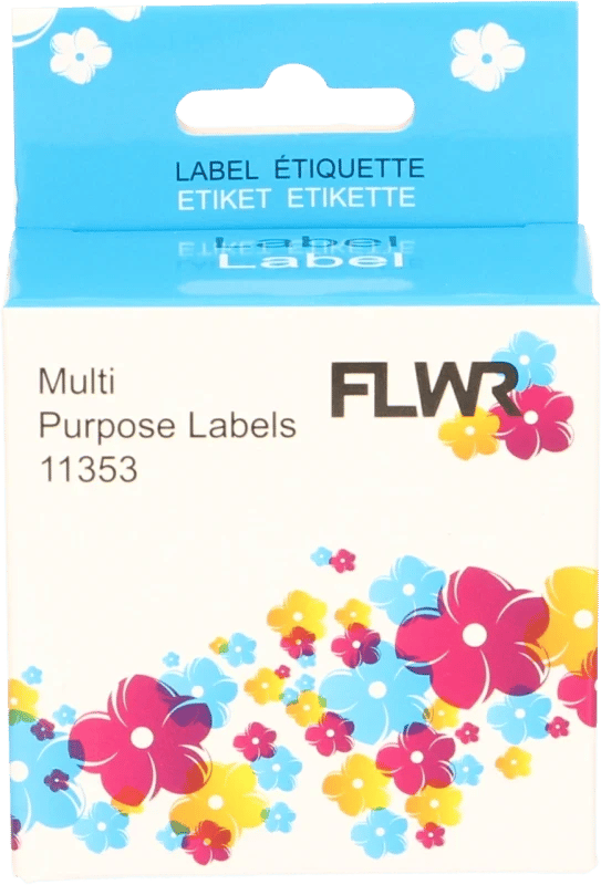 FLWR Dymo 11353 13 mm x 25 mm wit
