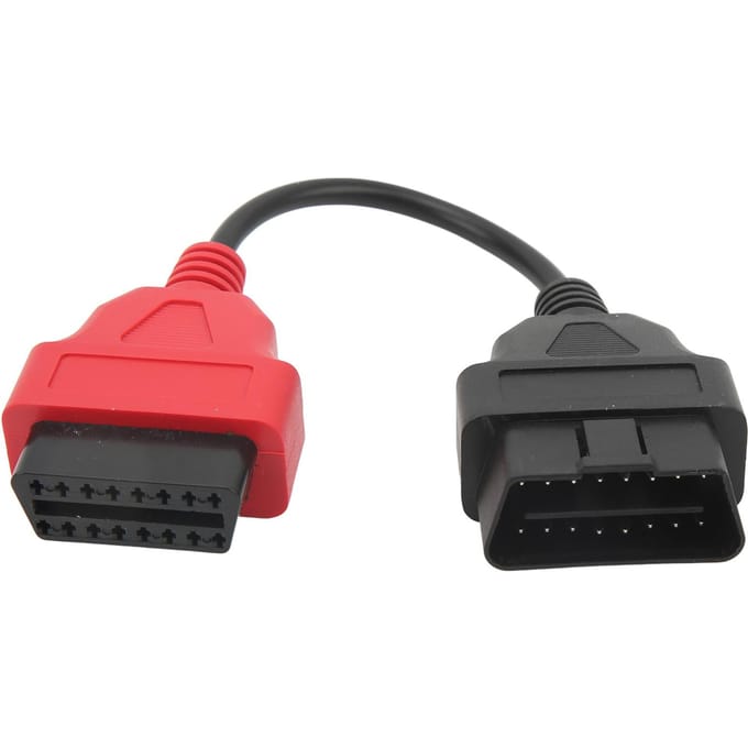 OBD2 Scanner Adapterkabel Rood SRS Diagnostische Kabel Vervanging voor Fiat EcuScan red