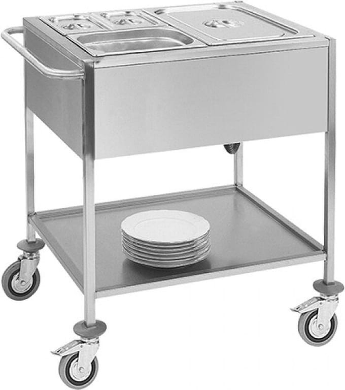 Bain Marie Wagen GN2/1X1-200Mm 710052 - Horeca