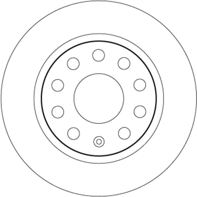 Remschijf TRW DF6553, 1 stuk