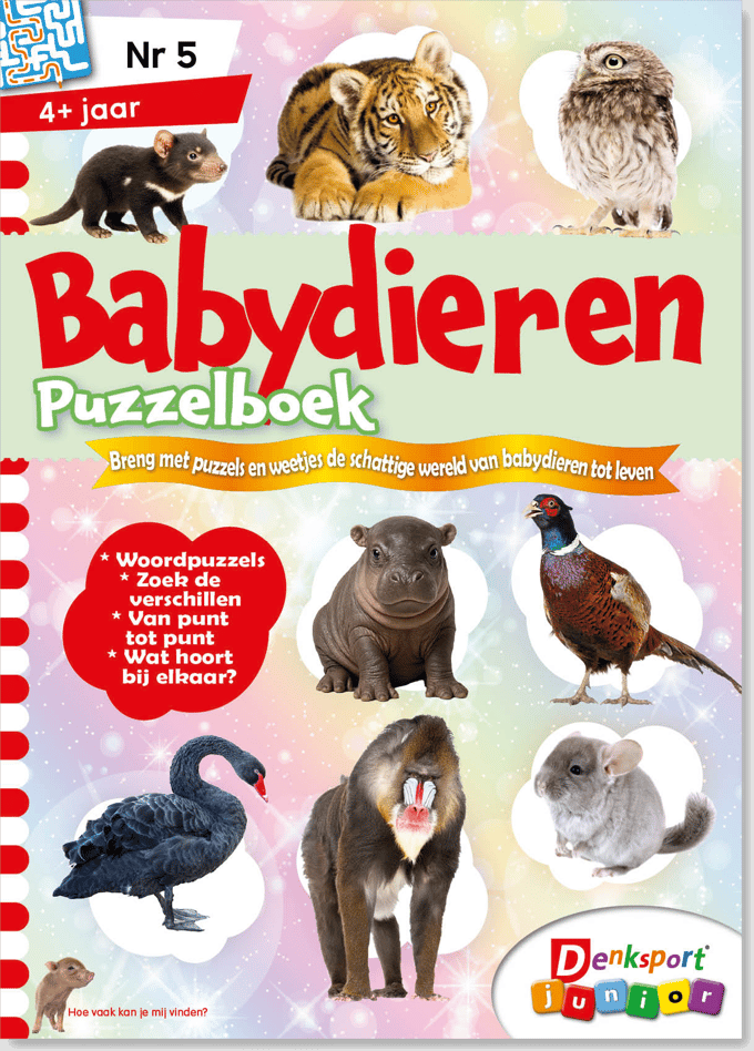 Babydieren puzzelboek editie 5