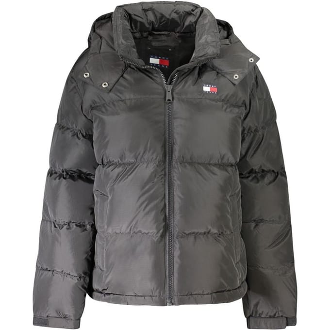 Tommy Hilfiger Zwart Polyester Damesjas met Afneembare Kap